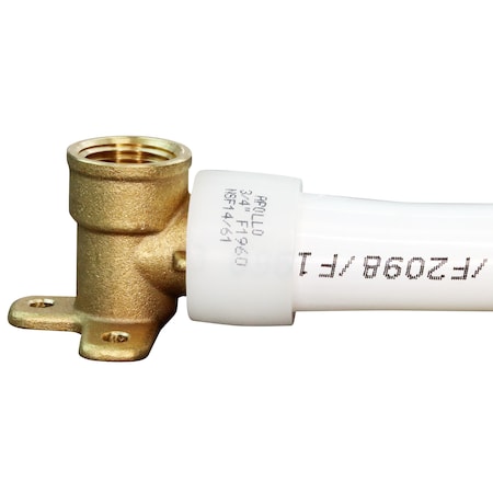 Apollo 1/2 in. Brass PEX-A Expansion Barb x 1/2 in. Female Pipe Thread Adapter 90-Degree Drop-Ear Elbow EPXDEE12